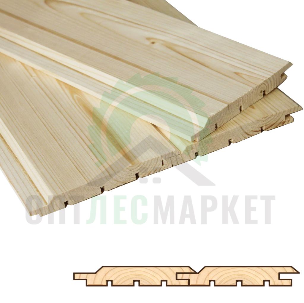 Имитация бруса 20x140x6000 сорт АB карельский профиль